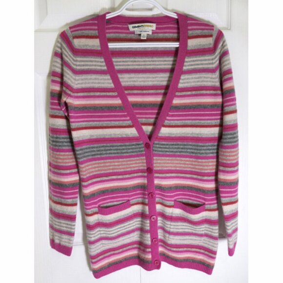 BOGO🧨Clements Ribeiro striped cashmere cardigan - Picture 1 of 4
